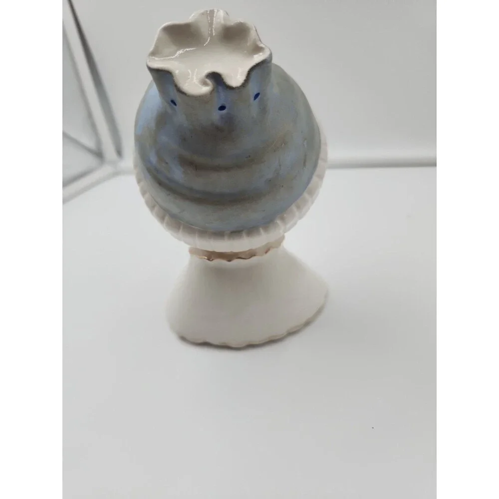 Vintage Relpo Japan Dimpled Baby Boy Ceramic Head Vase w/ Blue Hat